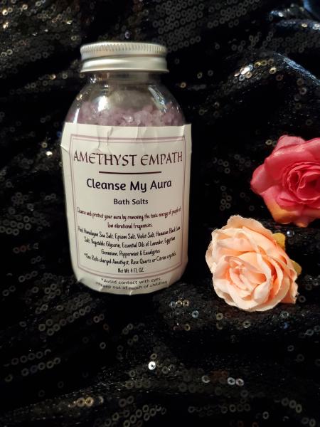 Amethyst Empath:  "Cleanse My Aura" BATH SALT picture