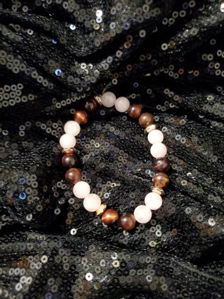 ROSE QUARTZ CRYSTAL BRACELETS picture