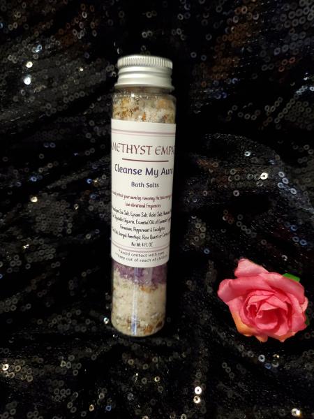 Amethyst Empath:  "Cleanse My Aura" BATH SALT picture