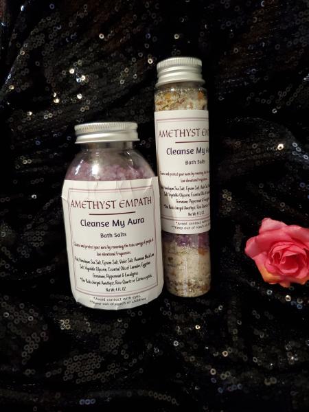 Amethyst Empath:  "Cleanse My Aura" BATH SALT picture