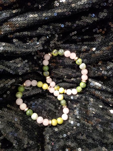 ROSE QUARTZ CRYSTAL BRACELETS picture