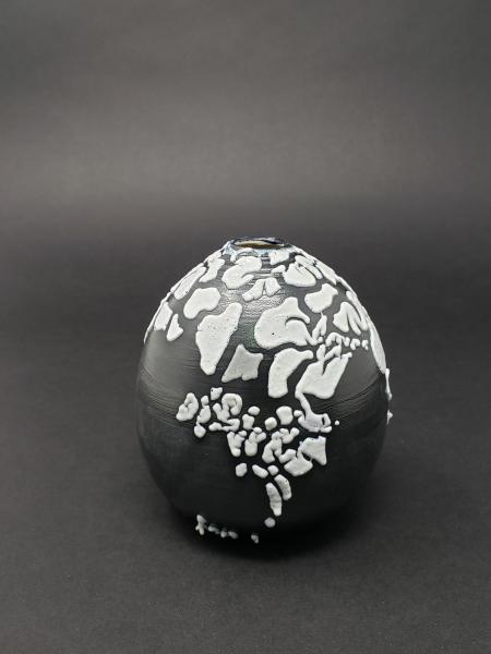 Black and White Egg Vase