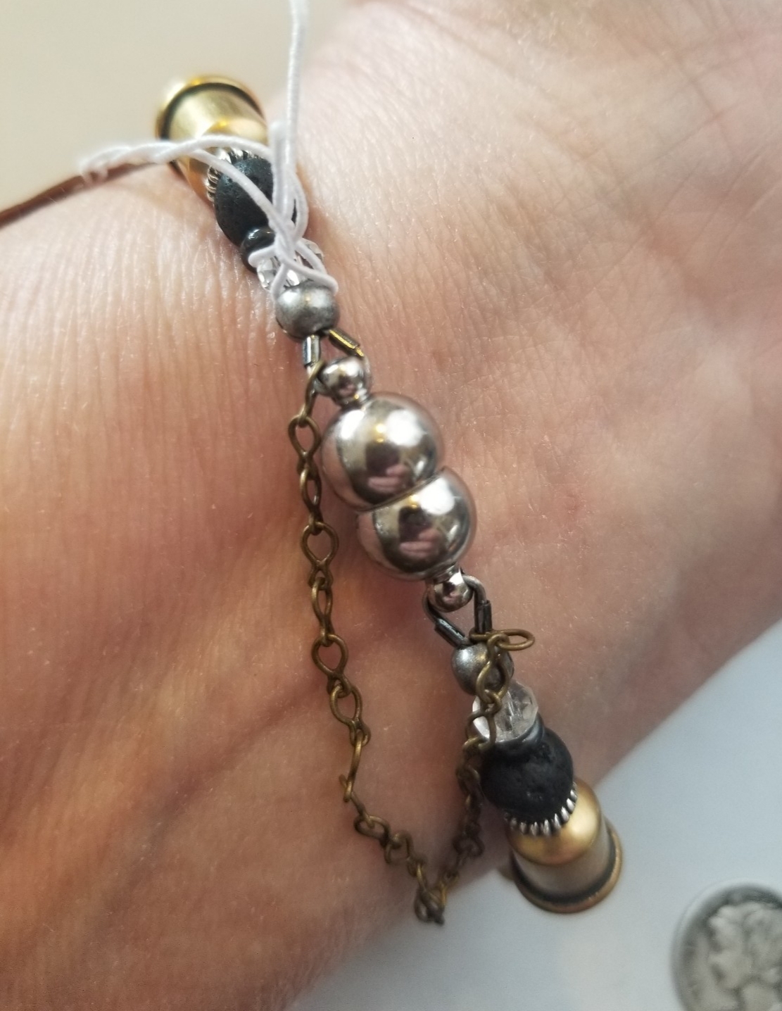 Black Striped Paddle Bracelet (med) picture