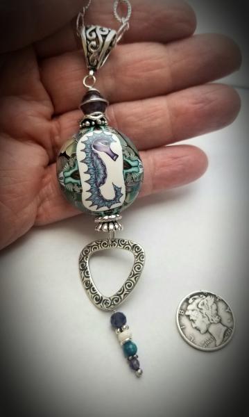 Seahorse Pendant ~ 32" long