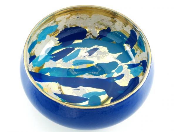 "Blue Journey" bowl has an undeniable presence, and will give any room that added glow. picture