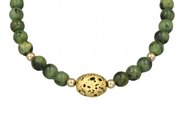 "Joy" Necklace in Gold and Jade picture