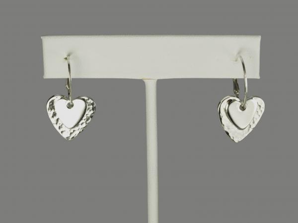 Two Hearts Sterling Silver Earrings picture