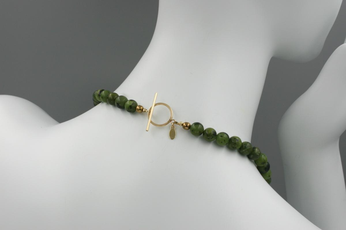 "Joy" Necklace in Gold and Jade picture