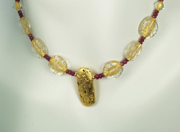 "Ruby and Ice" Necklace picture