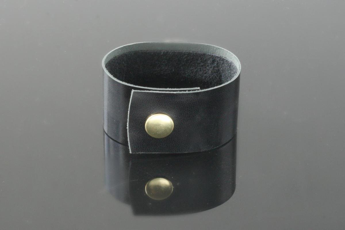 Glow Cuff Turquoise 23-Karat Gold on Lava Stone, Turquoise, Black Kid leather picture