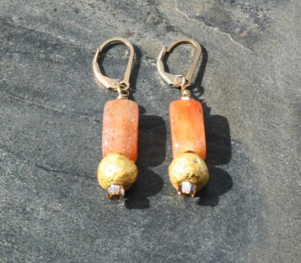 "Golden Jade" Earrings picture