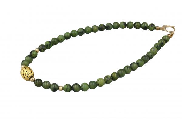 "Joy" Necklace in Gold and Jade picture