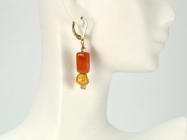 "Golden Jade" Earrings picture
