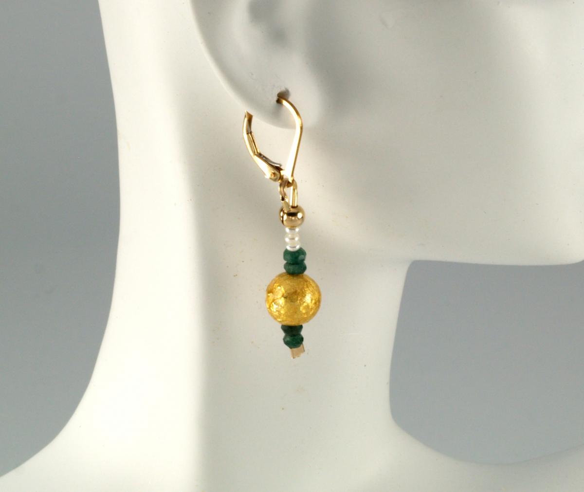 "Emerald kisses" Earrings picture