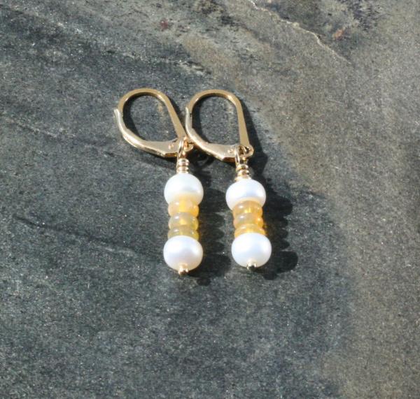 Pearls With Opals Earrings picture