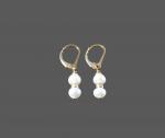 Pearl and Gold Earrings