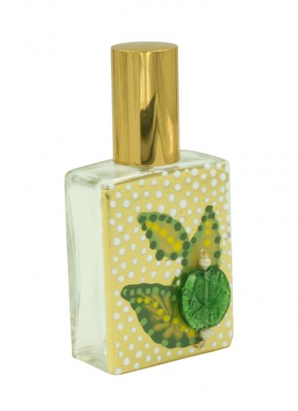 "Leaf Motif" Hand-Gilded Gold, Hand-Painted Perfume Bottle picture