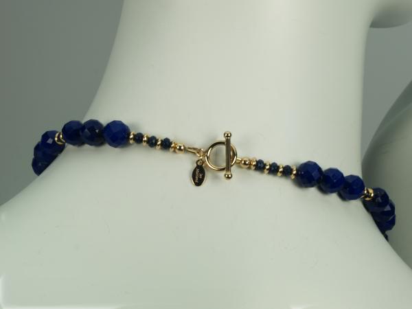 "Luxurious Lapis" Lapis Lazuli and Gold Necklace picture