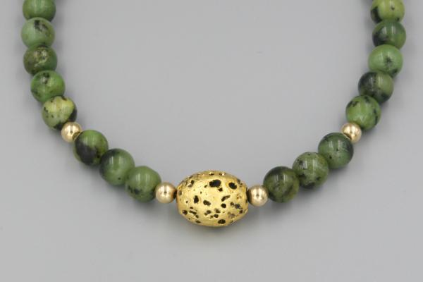 "Joy" Necklace in Gold and Jade picture