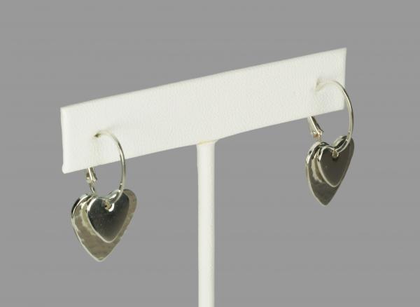 Two Hearts Sterling Silver Earrings picture