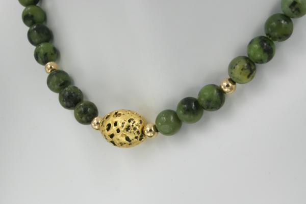 "Joy" Necklace in Gold and Jade picture