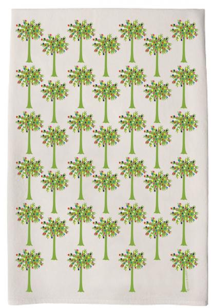 Holiday Palms Tea Towel