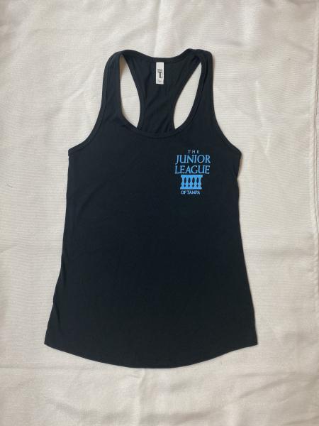 Junior League Of Tampa Black Racerback Cotton Tank