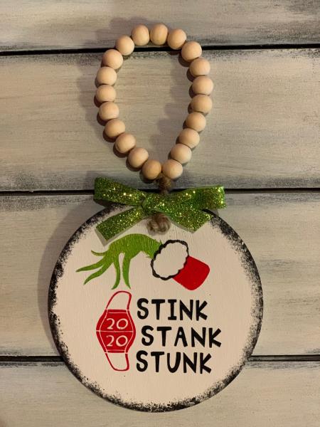 Stink, Stank, Stunk Wooden Ornament