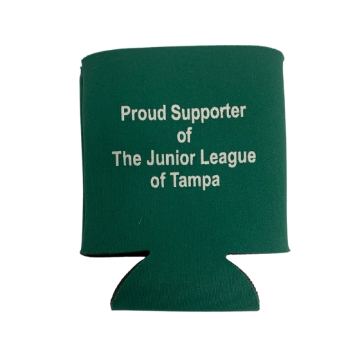 Junior League of Tampa Can Koozie - Green/White picture