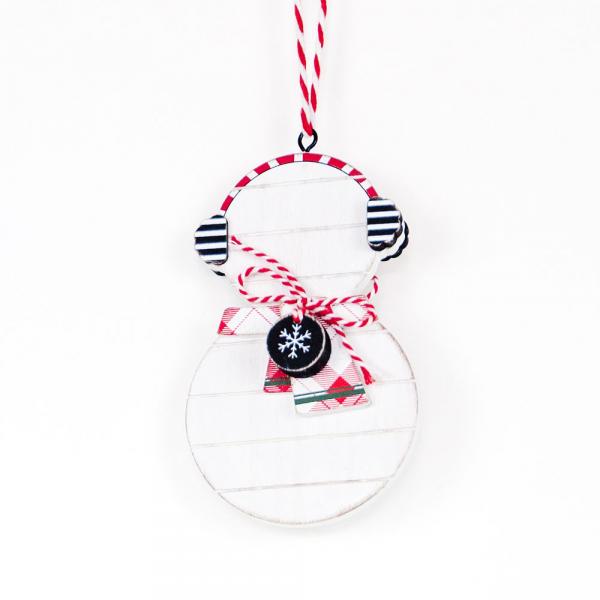 Female Snowman Wooden Ornament picture