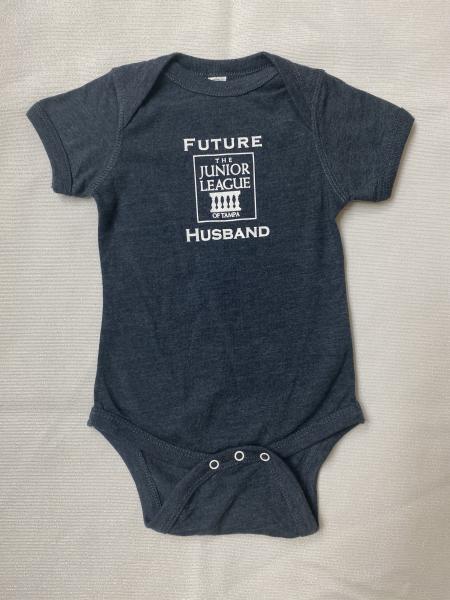 Junior League Of Tampa Grey Future Husband Onesie picture