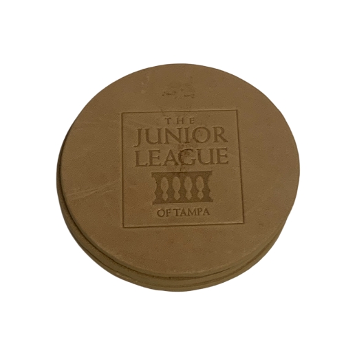 Junior League of Tampa Leather Coasters picture