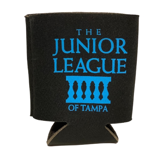 Junior League of Tampa Can Koozie - Black