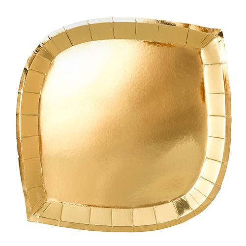 Gold Paper Charger Plates, Set of 8 picture