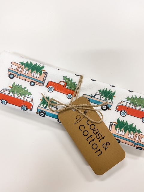 Tree Trucks Tea Towel picture