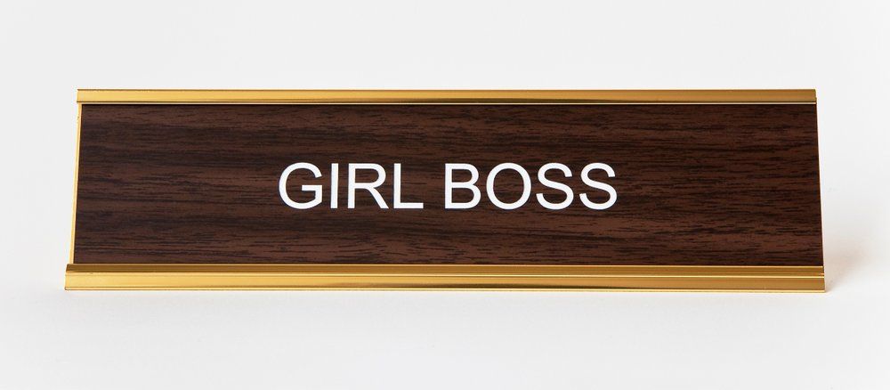 Girl Boss Name Plate