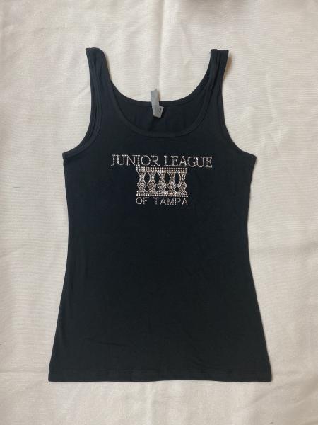 Junior League of Tampa Black Rhinestone Tank