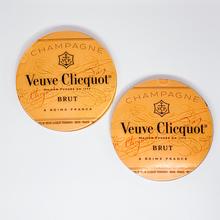 Set of 2 Veuve Clicquot Acrylic Coasters