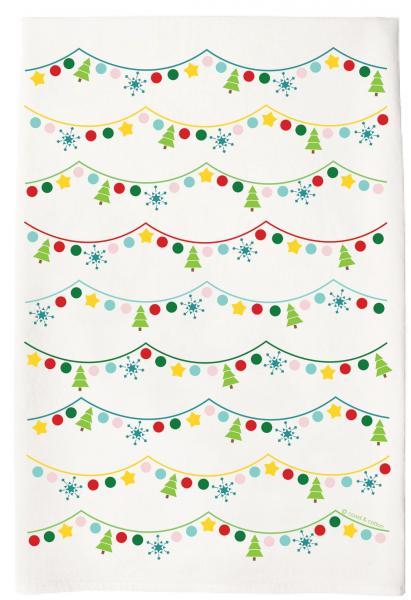 Holiday Bunting Tea Towel