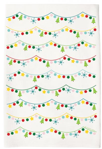 Holiday Bunting Tea Towel