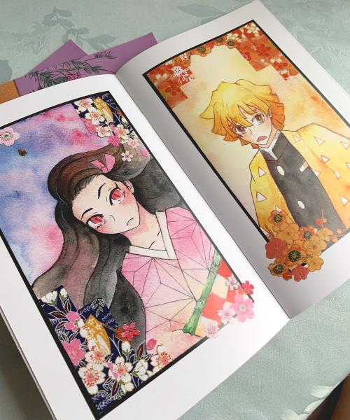 Demon Slayer fanbook Watercolor and Washi Collection picture