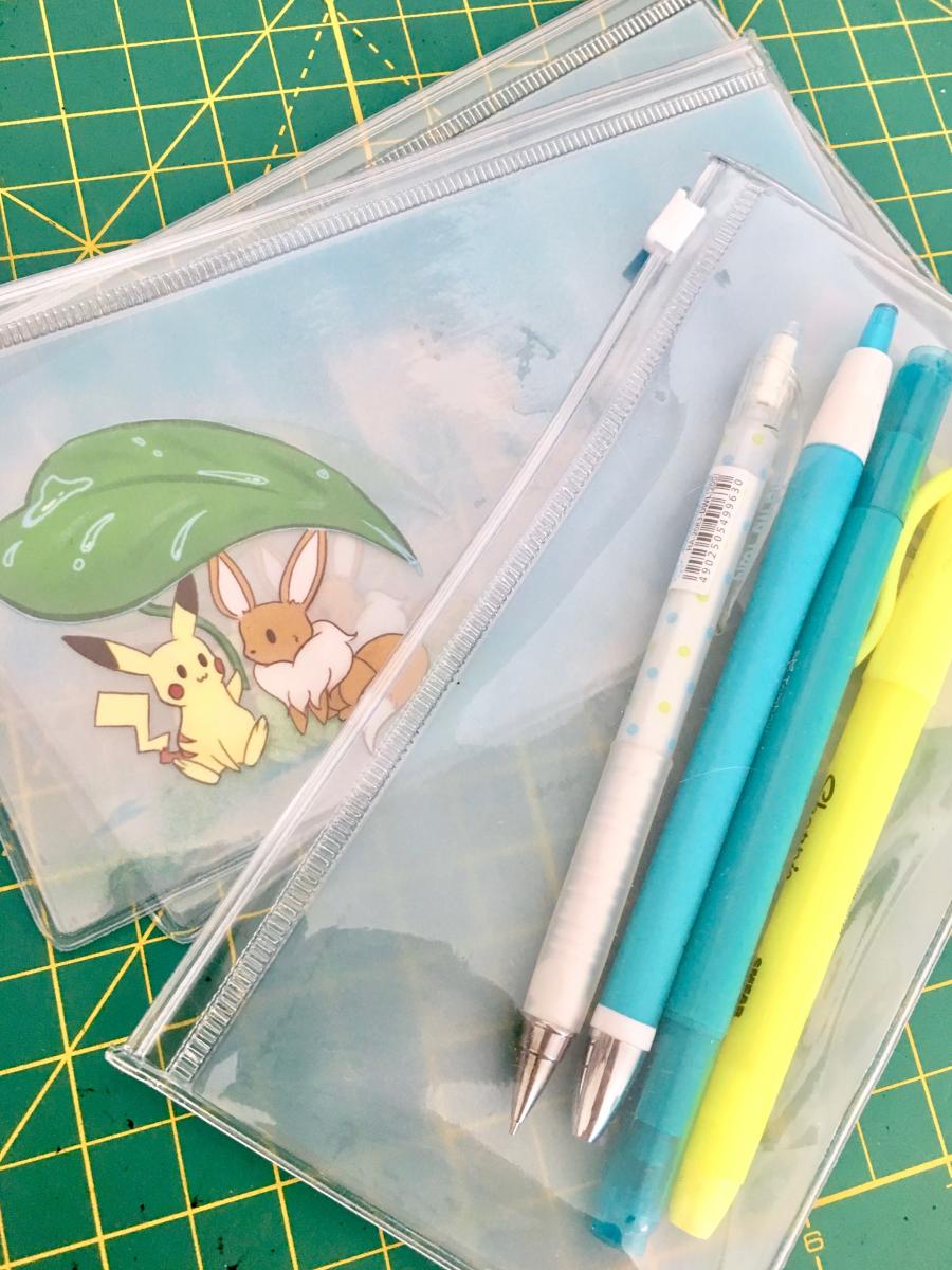 Pikachu and Eevee pouch picture