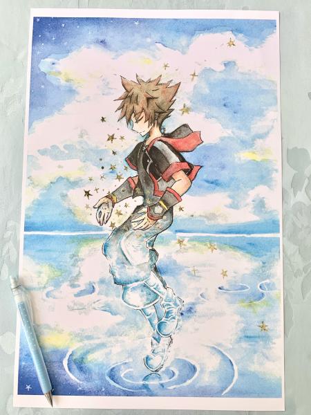 Sora Kingdom Hearts Poster Print picture