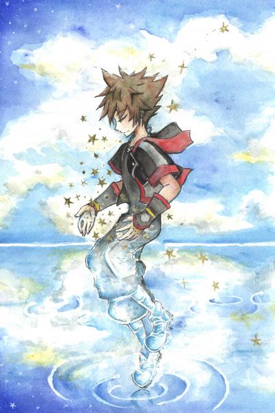 Sora Kingdom Hearts Poster Print