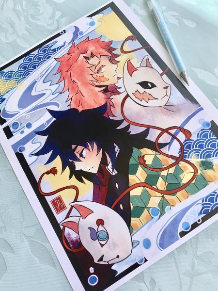 Giyuu and Sabito Print picture