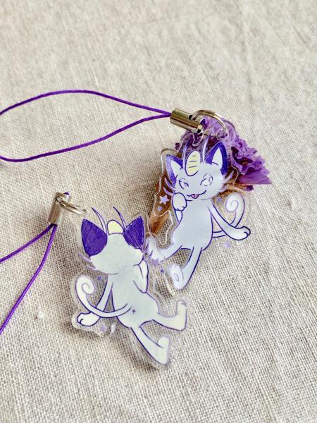 Alolan Meowth acrylic charm picture