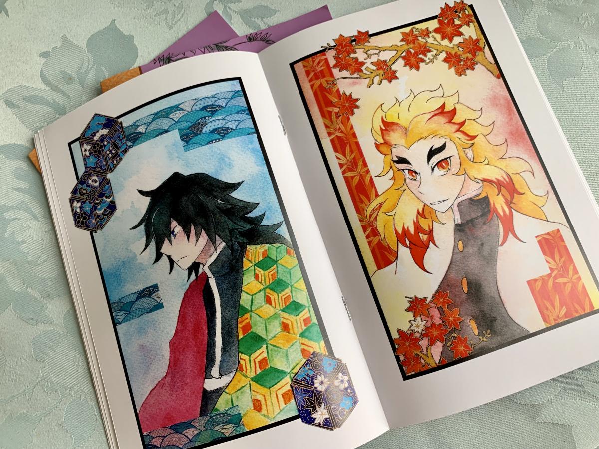 Demon Slayer fanbook Watercolor and Washi Collection picture