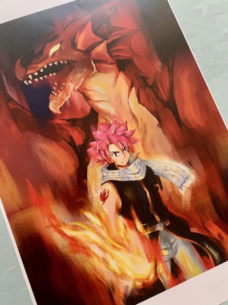 Natsu Dragneel Poster Print