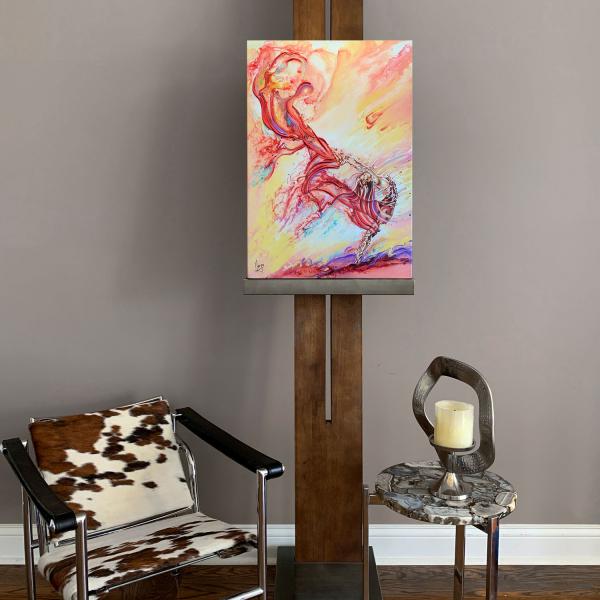 "Live forward" limited edition canvas embellished picture