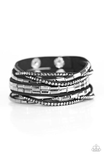 Paparazzi Accessories Grand Slam Shimmer - Black picture